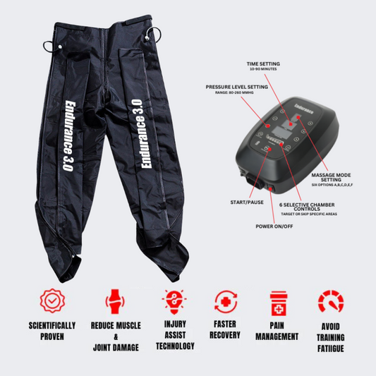 Endurance 3.0 Pro For Legs Hips and Glutes with massage device and features