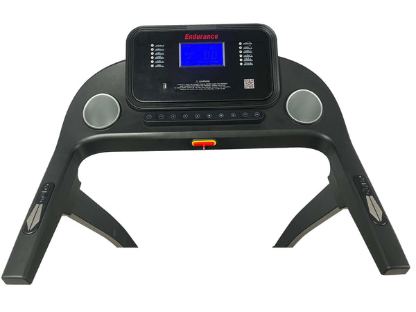 Endurance Marathon Treadmill console featuring LCD screen and quick access keys