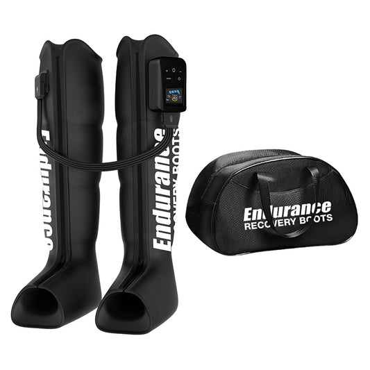 Endurance Massage Boots with digital controller and carry bag,